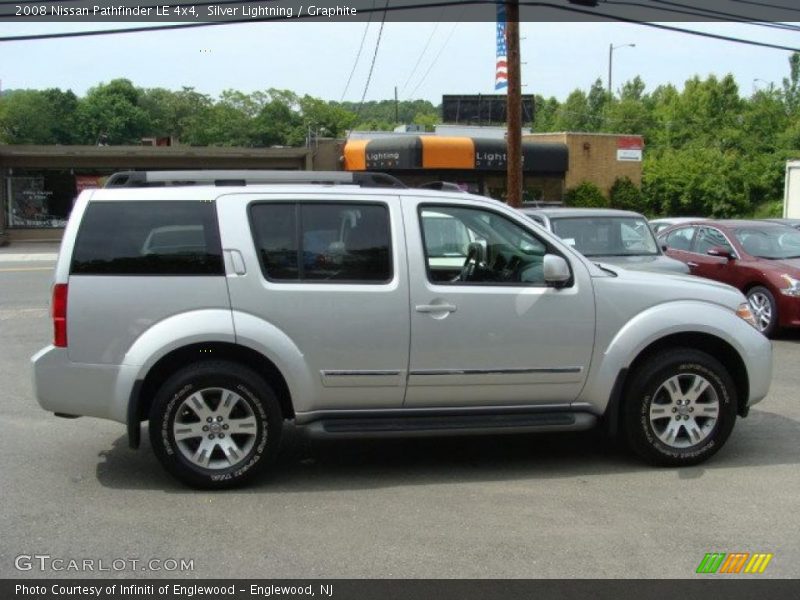 Silver Lightning / Graphite 2008 Nissan Pathfinder LE 4x4