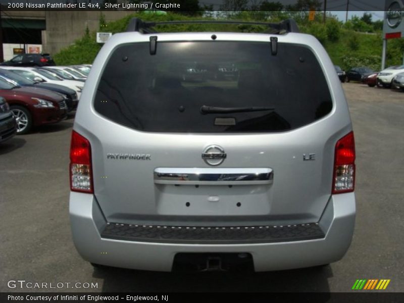 Silver Lightning / Graphite 2008 Nissan Pathfinder LE 4x4