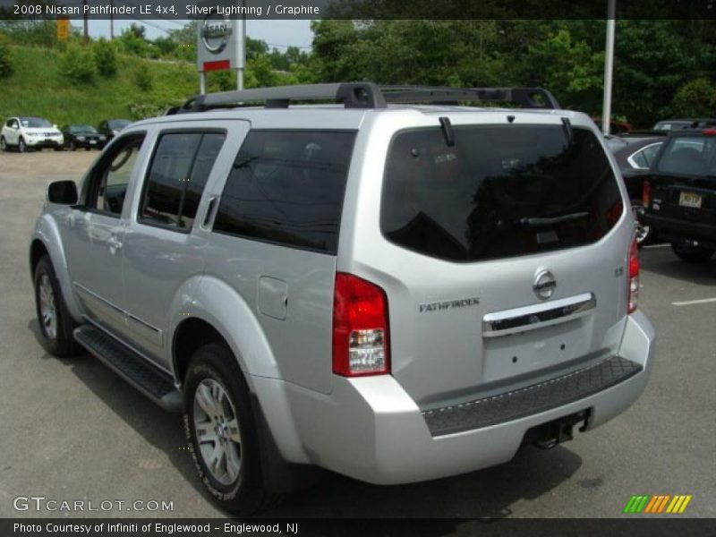 Silver Lightning / Graphite 2008 Nissan Pathfinder LE 4x4