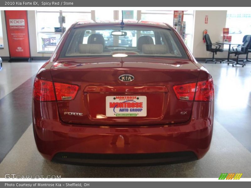 Spicy Red / Stone 2010 Kia Forte EX
