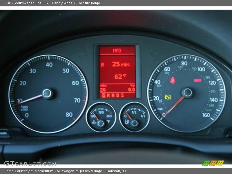 Candy White / Cornsilk Beige 2009 Volkswagen Eos Lux