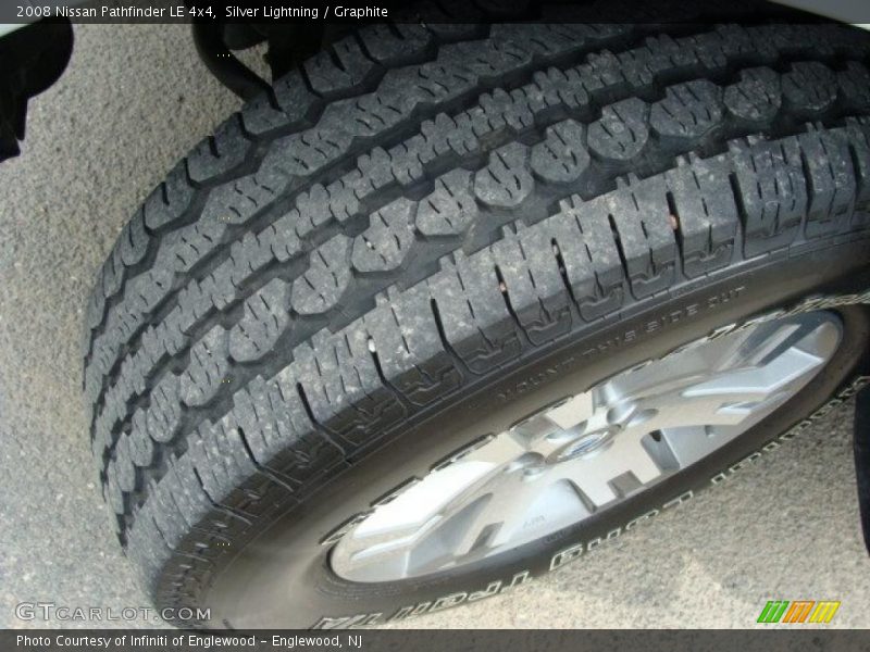 Silver Lightning / Graphite 2008 Nissan Pathfinder LE 4x4