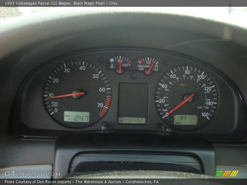 Black Magic Pearl / Grey 1999 Volkswagen Passat GLS Wagon