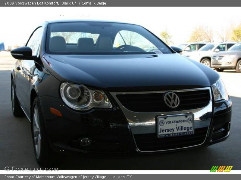 Black Uni / Cornsilk Beige 2009 Volkswagen Eos Komfort