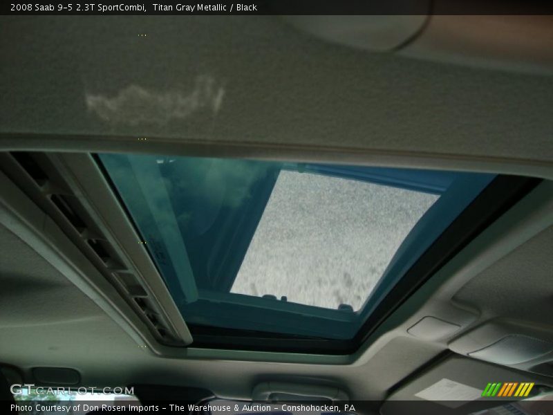 Titan Gray Metallic / Black 2008 Saab 9-5 2.3T SportCombi