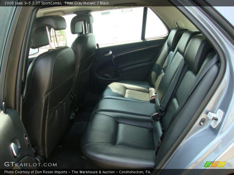 Titan Gray Metallic / Black 2008 Saab 9-5 2.3T SportCombi