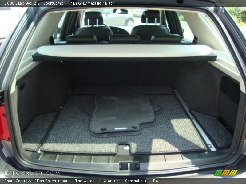 Titan Gray Metallic / Black 2008 Saab 9-5 2.3T SportCombi