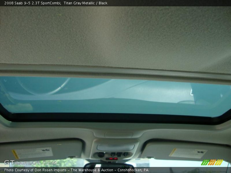 Titan Gray Metallic / Black 2008 Saab 9-5 2.3T SportCombi
