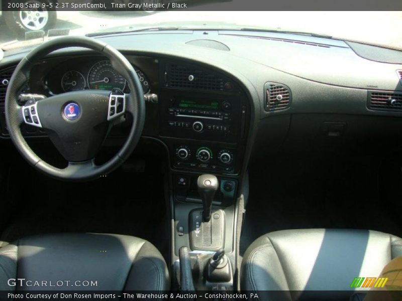 Titan Gray Metallic / Black 2008 Saab 9-5 2.3T SportCombi
