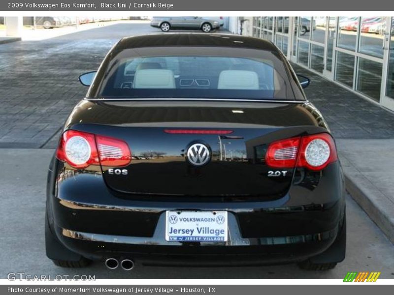 Black Uni / Cornsilk Beige 2009 Volkswagen Eos Komfort