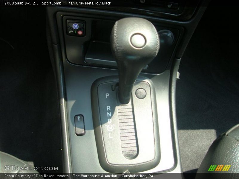 Titan Gray Metallic / Black 2008 Saab 9-5 2.3T SportCombi