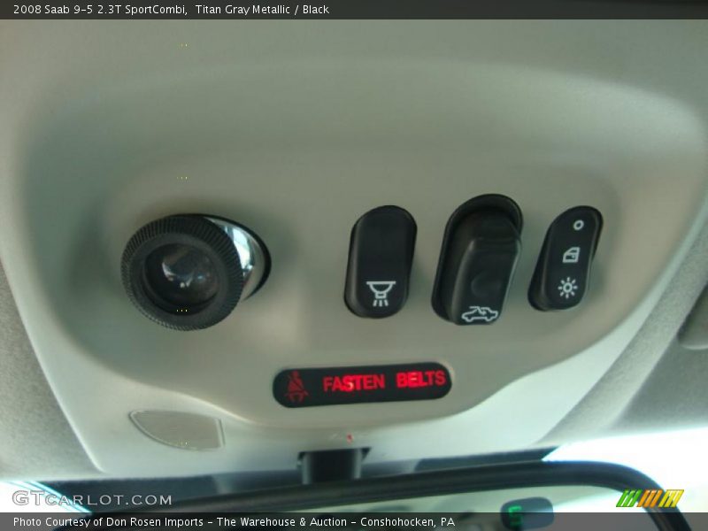 Titan Gray Metallic / Black 2008 Saab 9-5 2.3T SportCombi