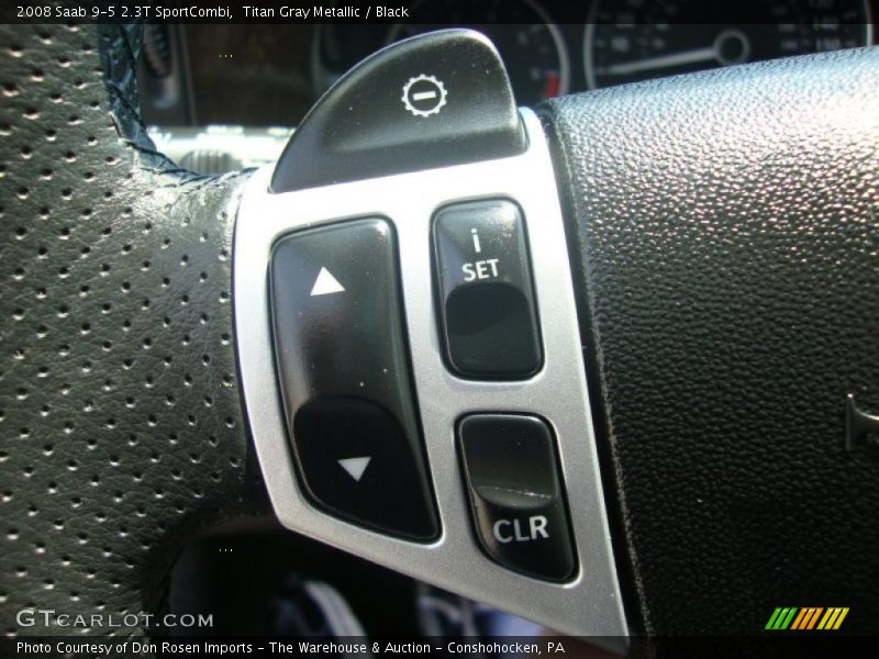 Titan Gray Metallic / Black 2008 Saab 9-5 2.3T SportCombi