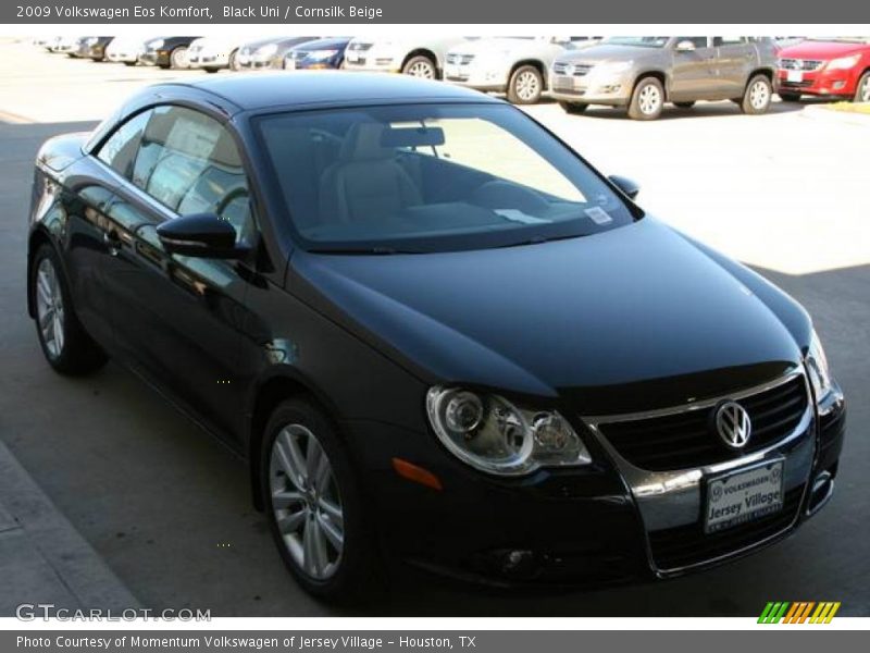 Black Uni / Cornsilk Beige 2009 Volkswagen Eos Komfort