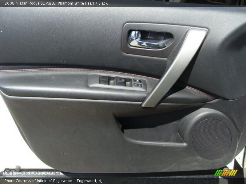 Phantom White Pearl / Black 2008 Nissan Rogue SL AWD