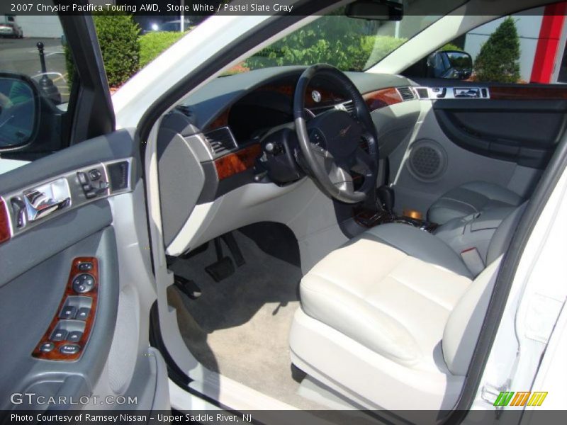 Stone White / Pastel Slate Gray 2007 Chrysler Pacifica Touring AWD