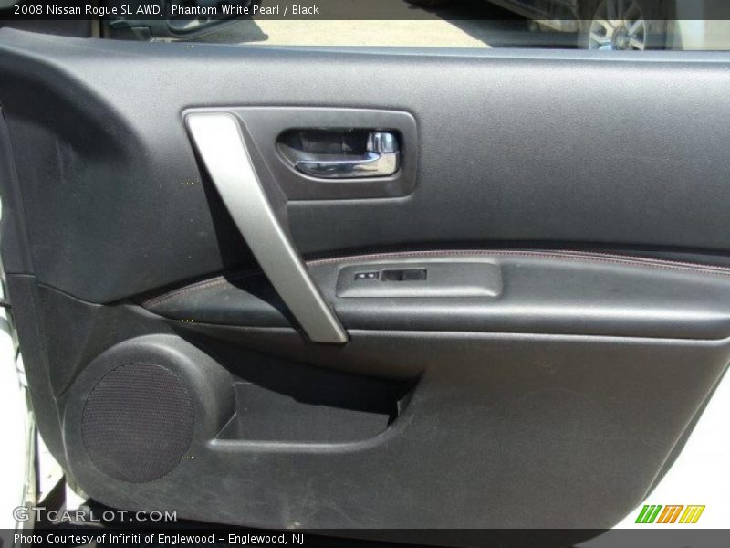 Phantom White Pearl / Black 2008 Nissan Rogue SL AWD