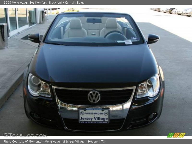 Black Uni / Cornsilk Beige 2009 Volkswagen Eos Komfort