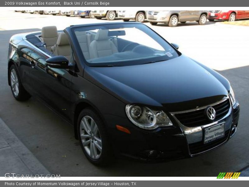 Black Uni / Cornsilk Beige 2009 Volkswagen Eos Komfort