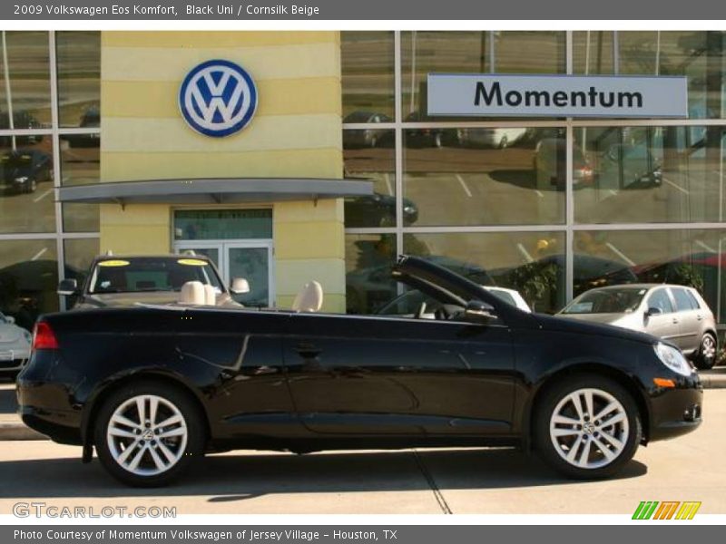 Black Uni / Cornsilk Beige 2009 Volkswagen Eos Komfort