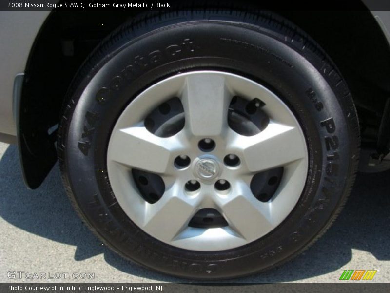 Gotham Gray Metallic / Black 2008 Nissan Rogue S AWD