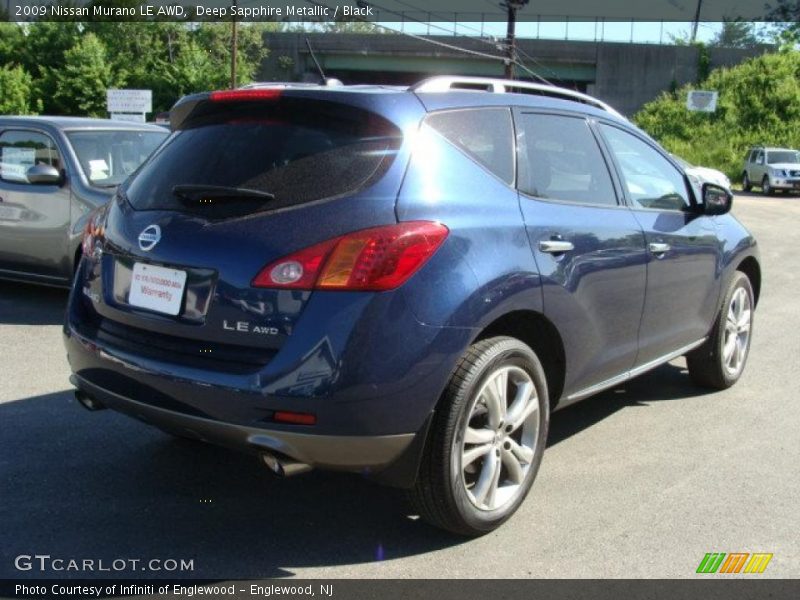 Deep Sapphire Metallic / Black 2009 Nissan Murano LE AWD