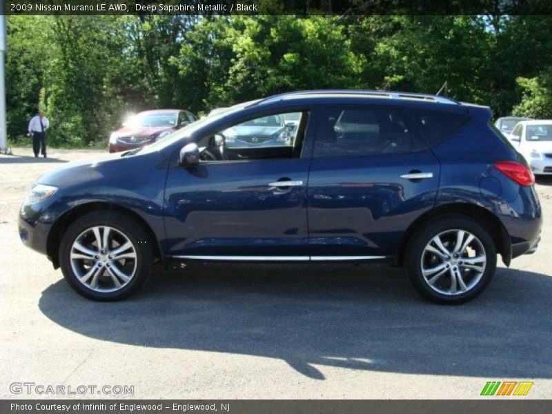 Deep Sapphire Metallic / Black 2009 Nissan Murano LE AWD