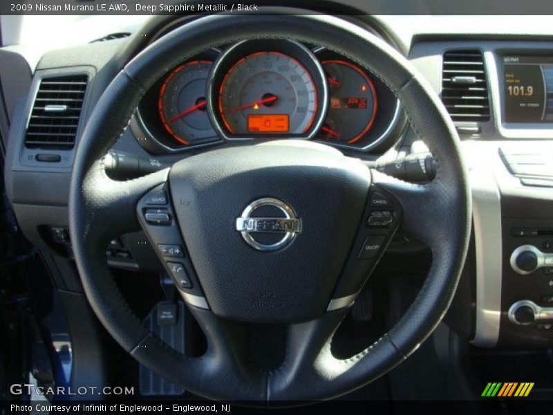 Deep Sapphire Metallic / Black 2009 Nissan Murano LE AWD