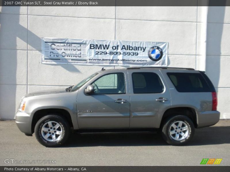 Steel Gray Metallic / Ebony Black 2007 GMC Yukon SLT