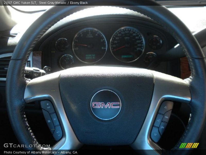 Steel Gray Metallic / Ebony Black 2007 GMC Yukon SLT