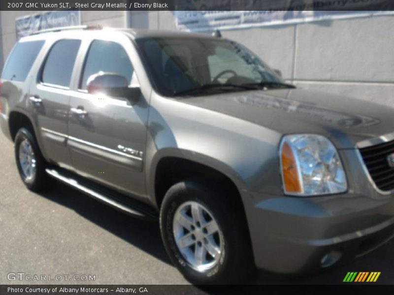 Steel Gray Metallic / Ebony Black 2007 GMC Yukon SLT