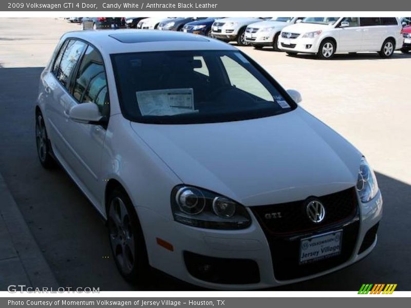 Candy White / Anthracite Black Leather 2009 Volkswagen GTI 4 Door