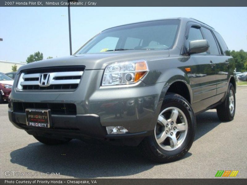 Nimbus Gray Metallic / Gray 2007 Honda Pilot EX