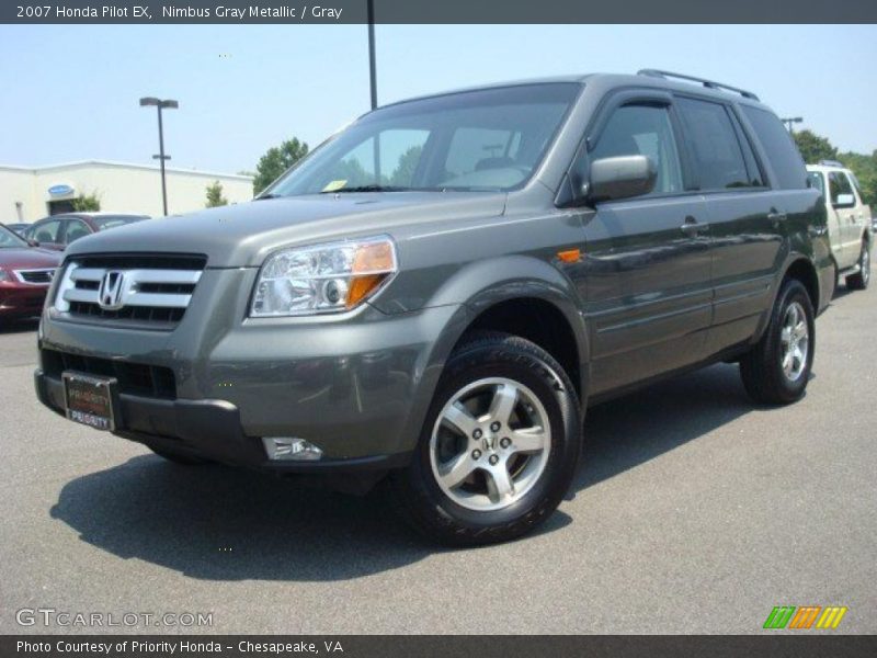 Nimbus Gray Metallic / Gray 2007 Honda Pilot EX