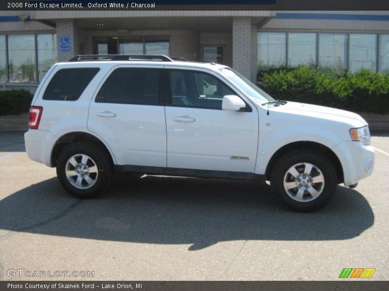 Oxford White / Charcoal 2008 Ford Escape Limited