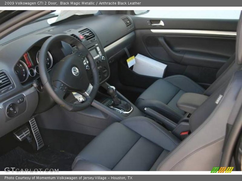 Black Magic Metallic / Anthracite Black Leather 2009 Volkswagen GTI 2 Door