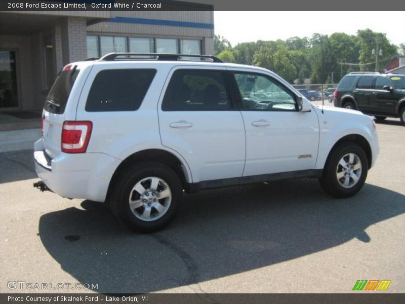 Oxford White / Charcoal 2008 Ford Escape Limited