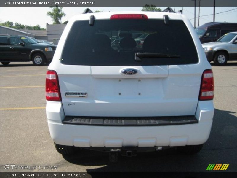 Oxford White / Charcoal 2008 Ford Escape Limited