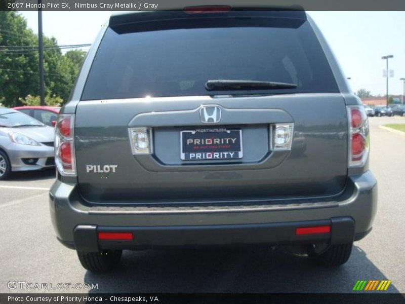 Nimbus Gray Metallic / Gray 2007 Honda Pilot EX