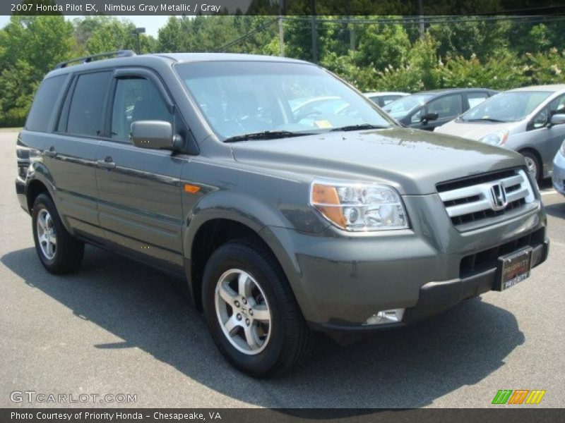 Nimbus Gray Metallic / Gray 2007 Honda Pilot EX