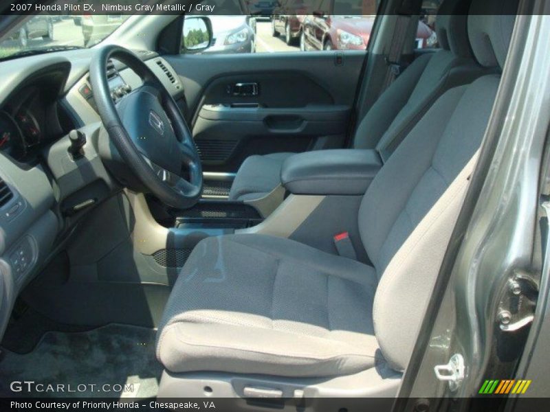 Nimbus Gray Metallic / Gray 2007 Honda Pilot EX