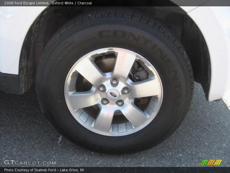 Oxford White / Charcoal 2008 Ford Escape Limited