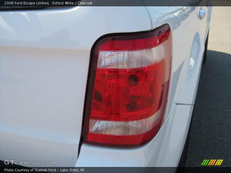 Oxford White / Charcoal 2008 Ford Escape Limited