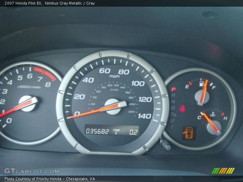 Nimbus Gray Metallic / Gray 2007 Honda Pilot EX