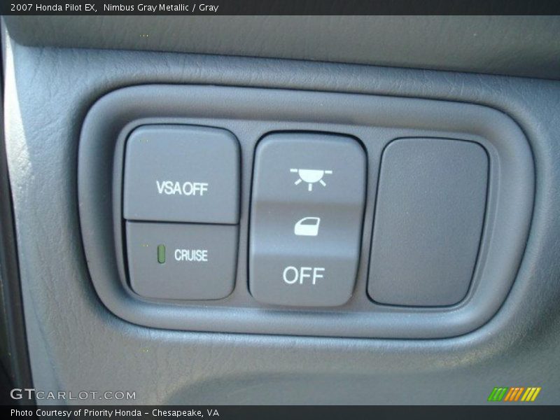 Nimbus Gray Metallic / Gray 2007 Honda Pilot EX