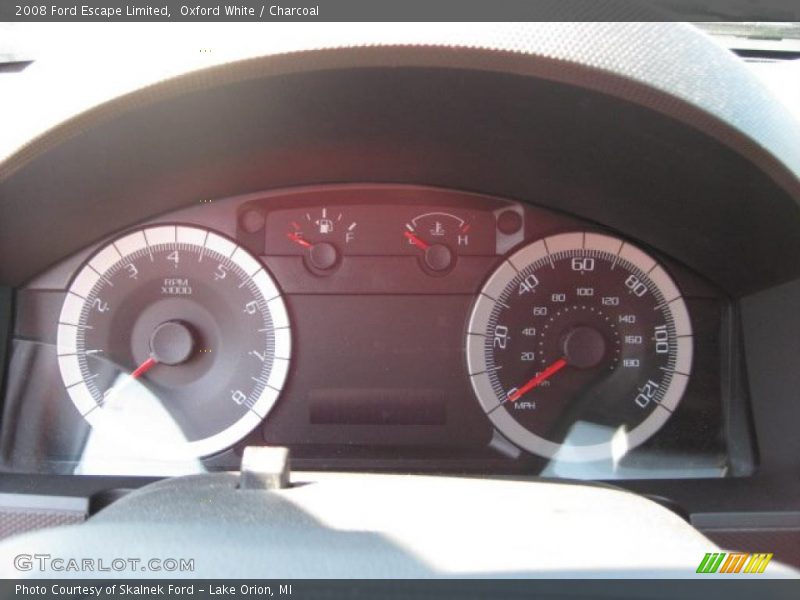 Oxford White / Charcoal 2008 Ford Escape Limited