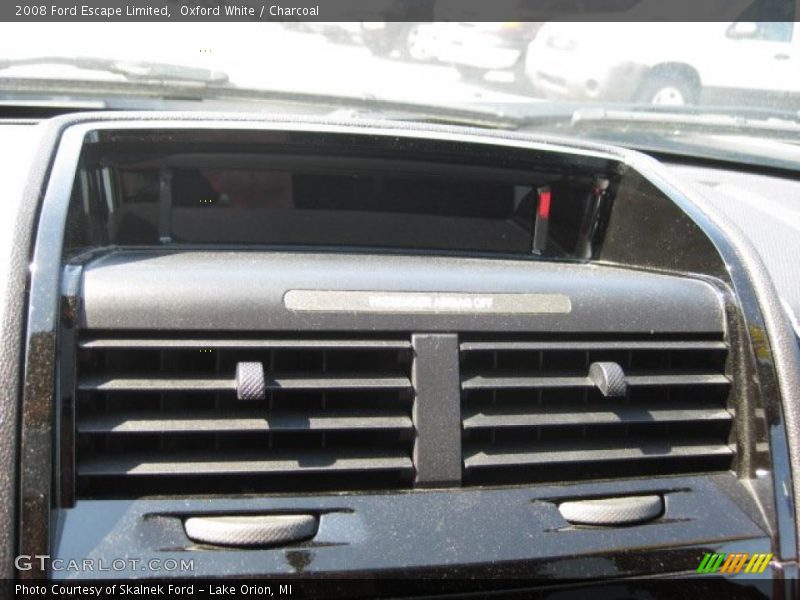 Oxford White / Charcoal 2008 Ford Escape Limited