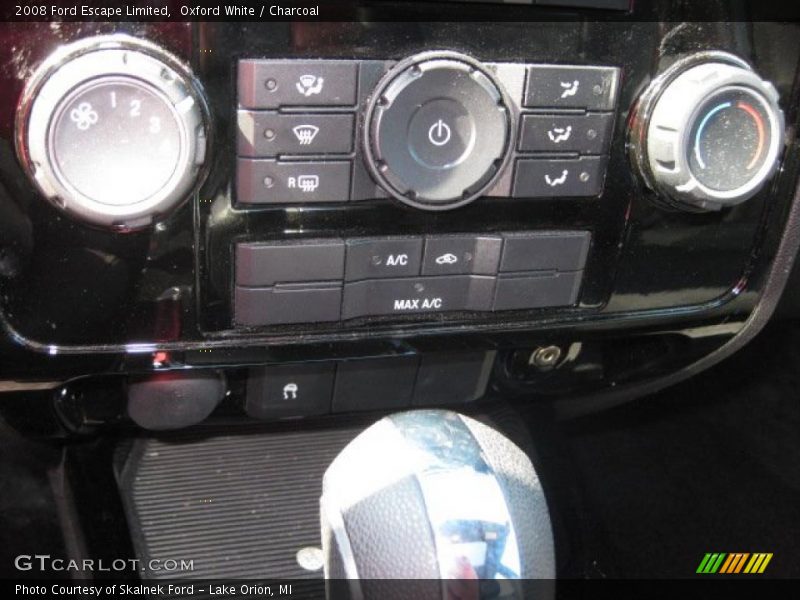 Oxford White / Charcoal 2008 Ford Escape Limited
