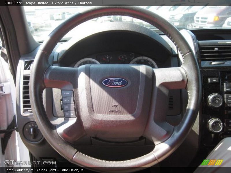 Oxford White / Charcoal 2008 Ford Escape Limited