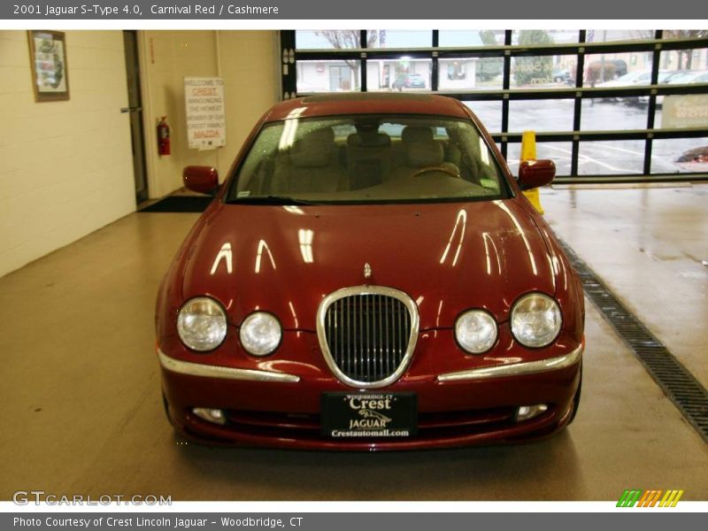 Carnival Red / Cashmere 2001 Jaguar S-Type 4.0